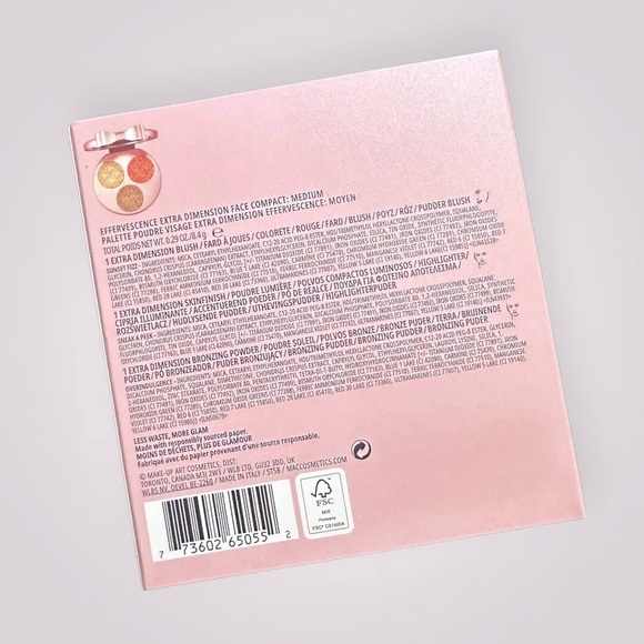 MAC 2022 Holiday Bubbles & Bows Extra Dimension Face Compact: Medium New in Box - Picture 5 of 11